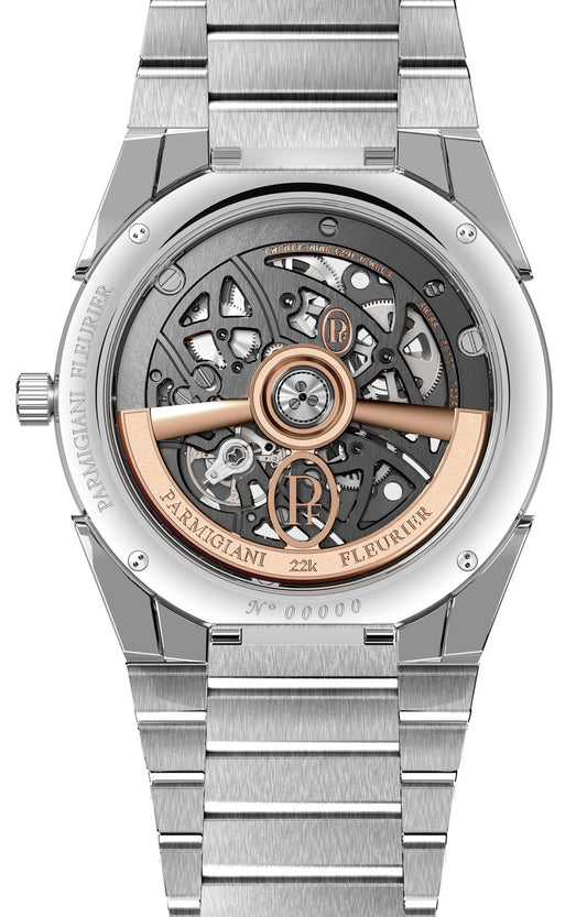 Parmigiani Fleurier Tonda PF Skeleton - 40 MM - 950 Platinum & Steel - Open Grey Dial - PFC912-1020001-100182-EN