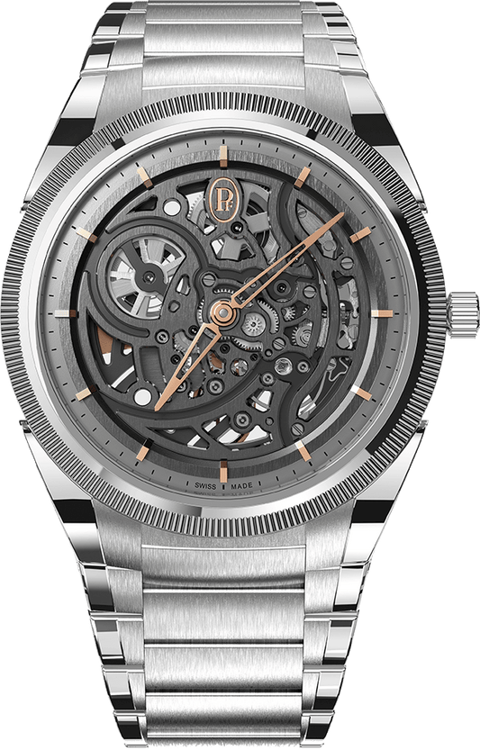 Parmigiani Fleurier Tonda PF Skeleton - 40 MM - 950 Platinum & Steel - Open Grey Dial - PFC912-1020001-100182-EN