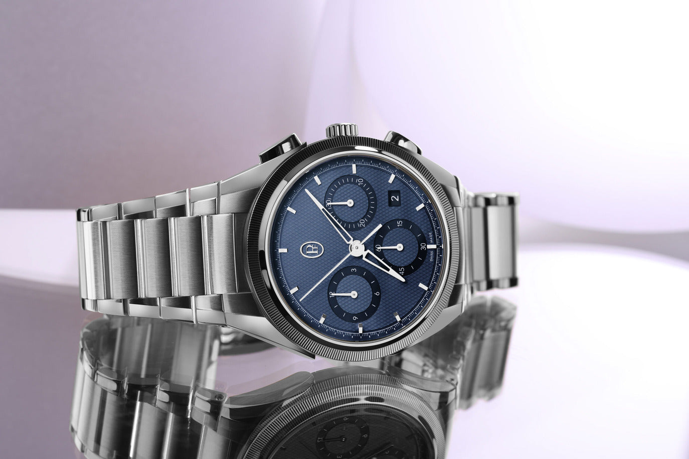 Parmigiani Fleurier Tonda CHRONOGRAPH - 42 MM - Steel & Platinum - Blue Dial - PFC915-1020001-100182-EN