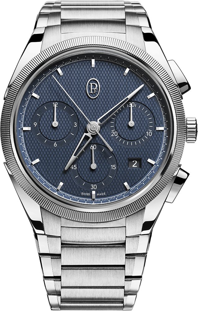 Parmigiani Fleurier Tonda CHRONOGRAPH - 42 MM - Steel & Platinum - Blue Dial - PFC915-1020001-100182-EN