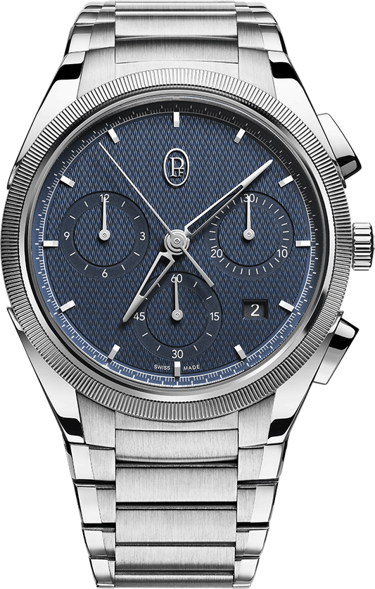 Parmigiani Fleurier Tonda CHRONOGRAPH - 42 MM - Steel & Platinum - Blue Dial - PFC915-1020001-100182-EN