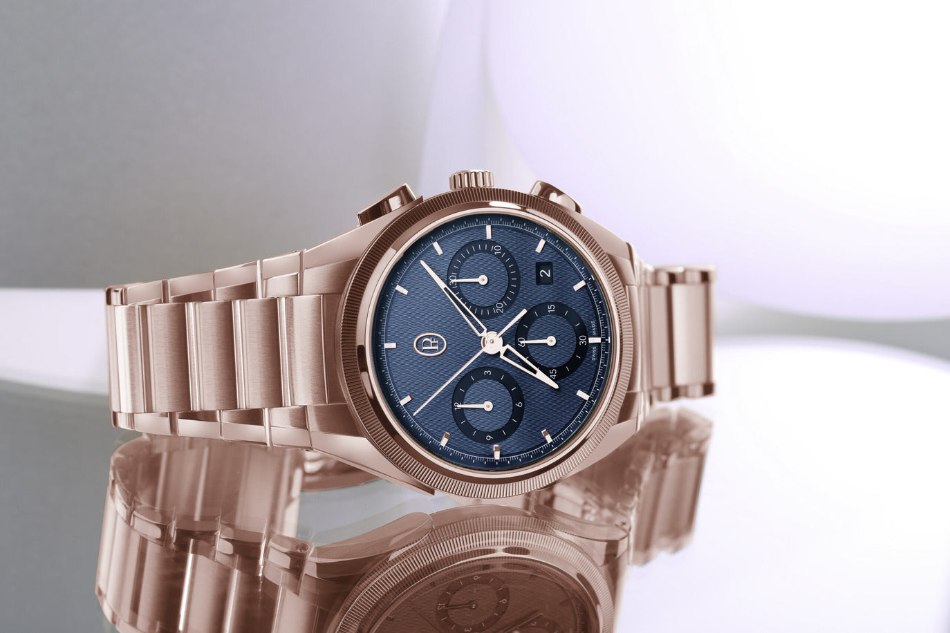 Parmigiani Fleurier Tonda PF CHRONOGRAPH - 42 MM - 18ct Rose Gold - Blue Dial - PFC915-2020001-200182-EN