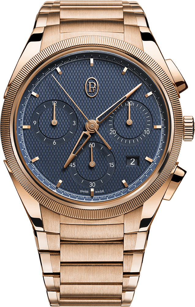 Parmigiani Fleurier Tonda PF CHRONOGRAPH - 42 MM - 18ct Rose Gold - Blue Dial - PFC915-2020001-200182-EN