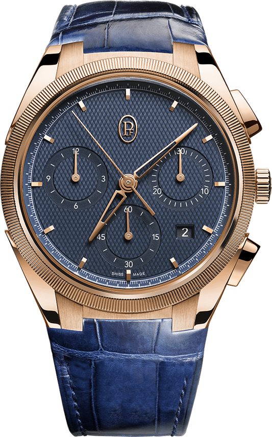 Parmigiani Fleurier Tonda PF CHRONOGRAPH - 42 MM - 18ct Rose Gold - Blue Dial - PFC915-2020001-300182-EN