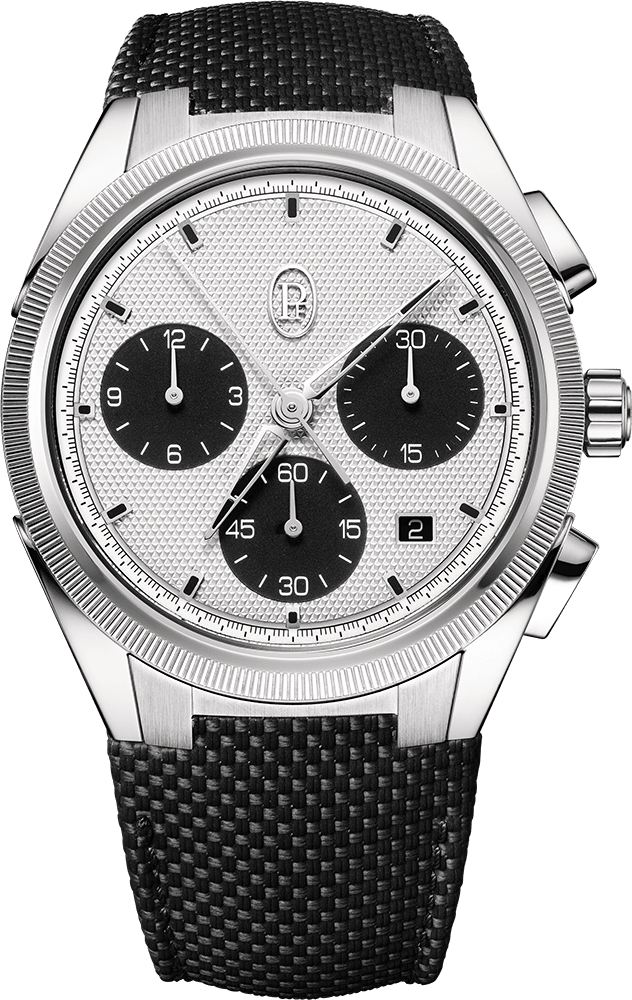 Parmigiani Fleurier Tonda PF Sport CHRONOGRAPH - 42 MM - Stainless Steel - Silver & Black Dial - PFC931-1020001-400182-EN