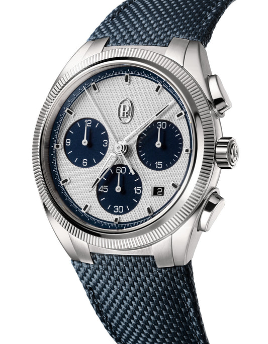 Parmigiani Fleurier Tonda PF Sport CHRONOGRAPH - 42 MM - Stainless Steel - Silver & Blue Dial - PFC931-1020002-400182-EN