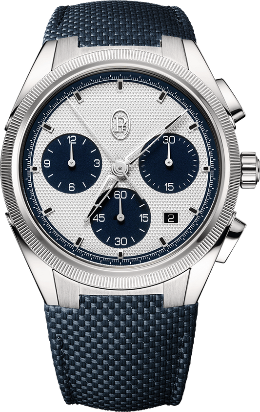 Parmigiani Fleurier Tonda PF Sport CHRONOGRAPH - 42 MM - Stainless Steel - Silver & Blue Dial - PFC931-1020002-400182-EN