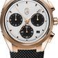 Parmigiani Fleurier Tonda PF Sport CHRONOGRAPH - 42 MM - 18ct Rose Gold - Silver & Black Dial - PFC931-2020001-400182-EN