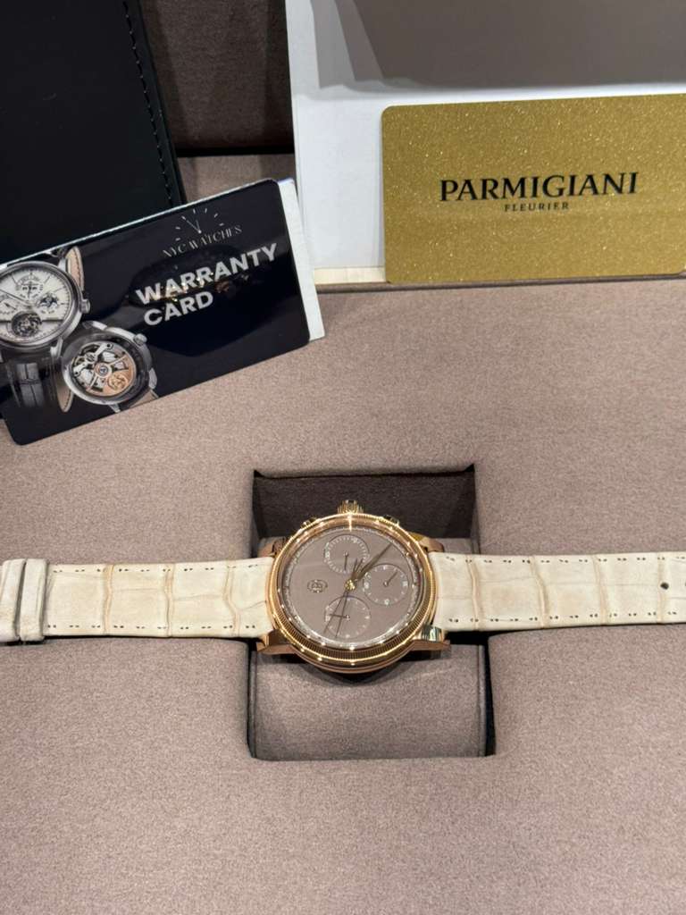 Parmigiani Fleurier Toric Chronograph Rattrapante - Limited Edition - 42.5 MM - Rose Gold - Natural Umber Dial - PFH951-2010001-300181-EN