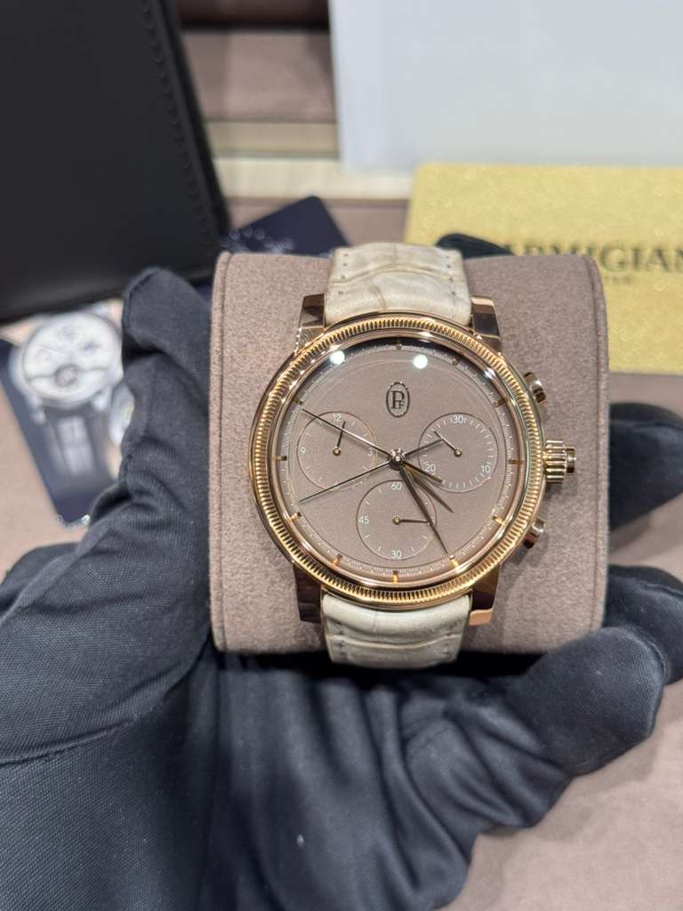 Parmigiani Fleurier Toric Chronograph Rattrapante - Limited Edition - 42.5 MM - Rose Gold - Natural Umber Dial - PFH951-2010001-300181-EN