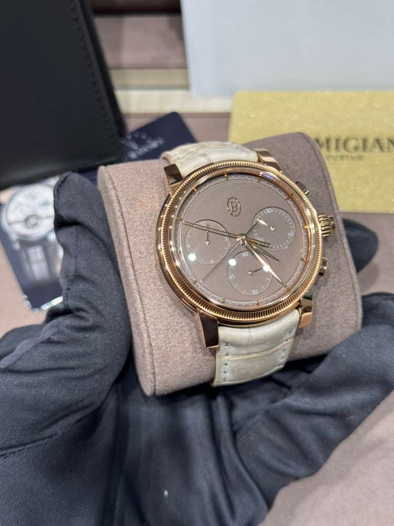 Parmigiani Fleurier Toric Chronograph Rattrapante - Limited Edition - 42.5 MM - Rose Gold - Natural Umber Dial - PFH951-2010001-300181-EN