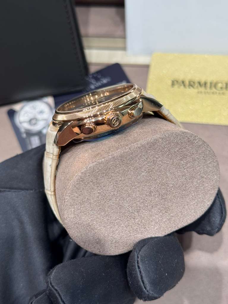 Parmigiani Fleurier Toric Chronograph Rattrapante - Limited Edition - 42.5 MM - Rose Gold - Natural Umber Dial - PFH951-2010001-300181-EN