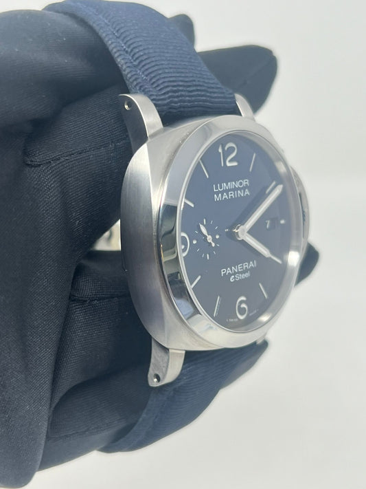 Panerai Luminor Marina Blu Profondo - 44 MM - Brushed Esteel™ - Blue Dial -  PAM1157