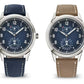 Patek Philippe Calatrava - White Gold - 41 MM - Calfskin Strap - Textured Blue Dial - 5328G-001