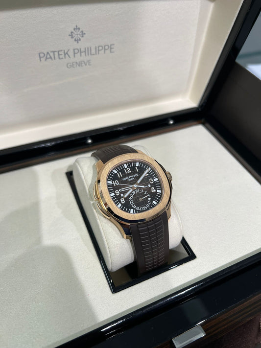 Patek Philippe Aquanaut - Travel Time - 40.8MM - Rose Gold - 5164R-001