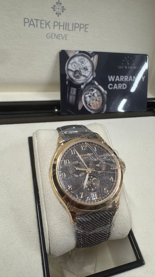 Patek Philippe Complications - 38 MM - Rose Gold - Chestnut Dial - 4946R-001