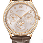 Patek Philippe Grand Complications - 35 MM - Rose Gold - Silver Dial - Alligator Leather Strap - 7140R-001