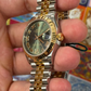 Rolex Steel and Yellow Gold Datejust - 31 MM - Jubilee Bracelet - Fluted Bezel - Olive Green Diamond Roman Six Dial - 278273 ogdr6j