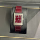 JLC - Reverso Tribute Monoface Small Seconds - 45.6 MM x 27.4 MM - Stainless Steel - Burgundy Dial - Burgundy Leather Strap - JLC Q397846J