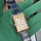 JLC - Reverso Tribute Duoface Small Seconds - 47 MM x 28.3 MM - Pink Gold - Blue/Silvered Dial - Blue Strap - JLC Q3982590