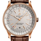 Breitling Navitimer Red Gold 41 MM - Brown Leather Strap - Silver Dial - R17326211G1P1