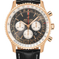 Breitling Navitimer Rose Gold 46 MM - Black Leather Strap  - Anthracite Dial - RB0127121F1P2