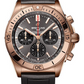 Breitling Chronomat Rose Gold 42 MM - Black Rubber Strap - Anthracite Dial - RB0134101B1S1