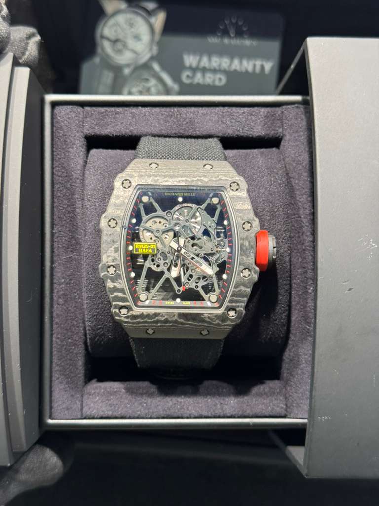 Richard Mille Rafael Nadal - Carbon - Skeleton Dial - Rubber Strap - RM35-01