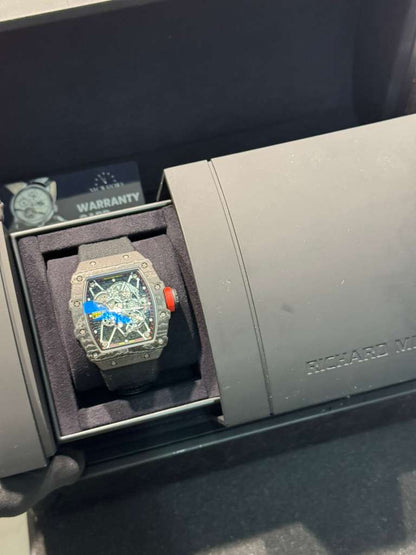 Richard Mille Rafael Nadal - Carbon - Skeleton Dial - Rubber Strap - RM35-01