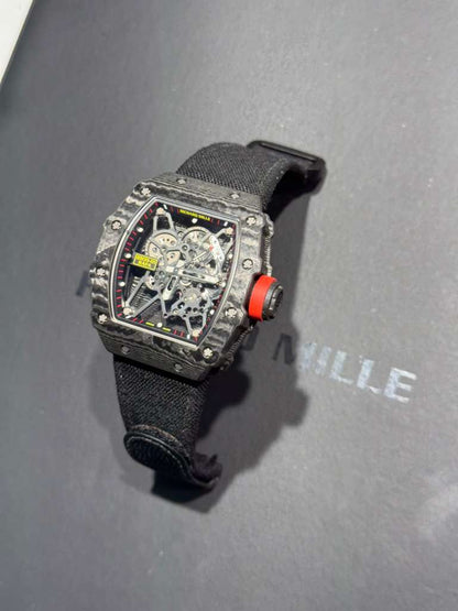 Richard Mille Rafael Nadal - Carbon - Skeleton Dial - Rubber Strap - RM35-01