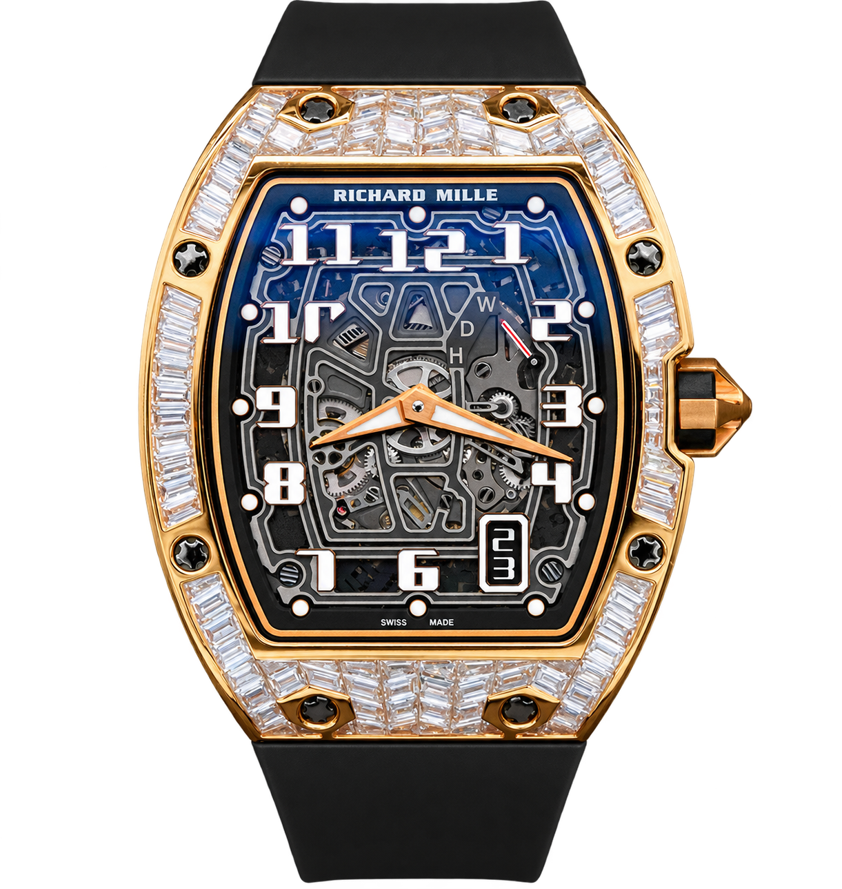 Richard Mille - Rose Gold - Baguette Diamond Bezel - RM 67-01 RG BG