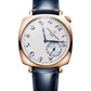 Vacheron Constantin Historiques American 1921 Pink Gold 36.5 MM - Blue Leather Strap - Grained Silver-Toned Dial - 1100S/000R-H115