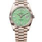 Rolex Jubilee Gold Day-Date Watch - Off-Catalog - 40 MM - President bracelet - Fluted Bezel - Green Aventurine Dial - 228235JG-0003