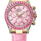 Rolex Cosmograph Daytona Barbie - 40 MM - Yellow Gold - Pink Dial - Diamond Bezel - 126538TRO