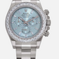 Rolex Platinum Daytona Watch - 40 MM - Oyster Bracelet - Ice Blue Diamond Dial - Diamond Bezel - 126576TBR