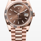Rolex Presidential Everose Gold Day-Date 40MM - President Bracelet Watch - Chocolate Index Dial - 228235-0053