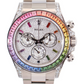 Rolex Rainbow White Gold Daytona Watch - 40 MM - Oyster Bracelet - Rainbow Pavé Dial - 116599RBOW PDD