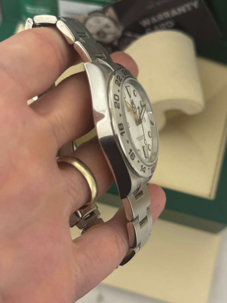 Rolex Stainless Steel Explorer II Watch - 42 MM - Oyster Bracelet - White Dial - 216570-0001
