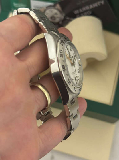 Rolex Stainless Steel Explorer II Watch - 42 MM - Oyster Bracelet - White Dial - 216570-0001