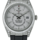 Rolex White Gold Sky Dweller Watch - 42 MM - Oysterflex Strap - Diamond Bezel - Meteorite Diamond Dial - 336259TBR