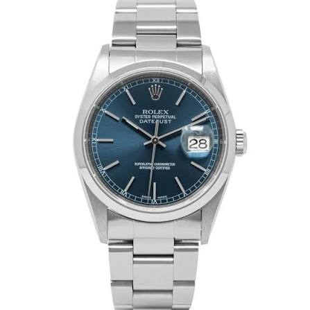 Rolex - Datejust - 36 MM - Stainless Steel - Blue Dial - 16200