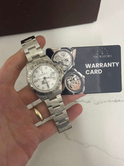 Rolex - Explorer II - 40 MM - Stainless Steel - White Dial - Oyster Bracelet - 16570 wh