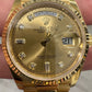 Rolex Presidential Yellow Gold Day-Date 36MM - President Bracelet Watch - Champagne Diamond Dial - 128238 chdp