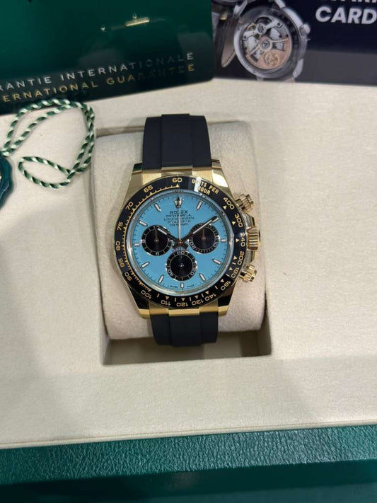 Rolex Cosmograph Daytona - 40 MM - Yellow Gold - Tiffany Dial - Oysterflex Bracelet - 126518LN-0014