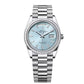Rolex Day-Date 36 - 36 MM - Platinum - Ice Blue Diamond Dial - 128396TBR-0003