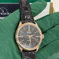 Rolex Everose Gold Cellini Date Watch - 39 MM - Leather Strap - Black Dial - 50505