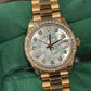 Rolex Everose Gold Datejust - 31 MM - President Bracelet - Diamond Bezel - Silver Diamond Dial - 278285RBR mdp