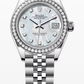 Rolex Lady-Datejust Stainless Steel and White Gold - 28 MM - Jubilee Bracelet - Diamond Bezel - Mother of Pearl Diamond Dial - 279384RBR-0011