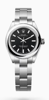 Rolex Oyster Perpetual - Stainless Steel - 28 MM - Oyster Bracelet - Black Dial - 276200-0002