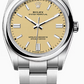 Rolex Oyster Perpetual - Stainless Steel - 36 MM - Oyster Bracelet - Beige Dial - 126000-0012